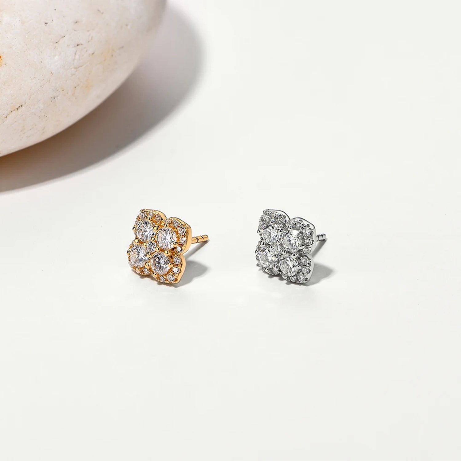 Dazzling Moissanite Stud Earrings